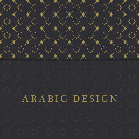 EID Mubarak Card arabic designのイラスト素材