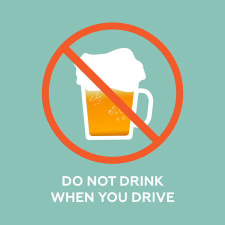 Do not drink when you driveのイラスト素材
