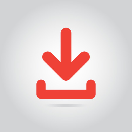 Download icon on white backgroundのイラスト素材