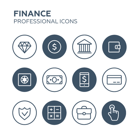 Shopping icons vector set illustrationのイラスト素材