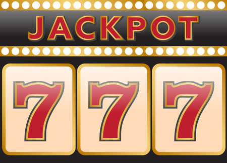 Lucky seven jackpotのイラスト素材