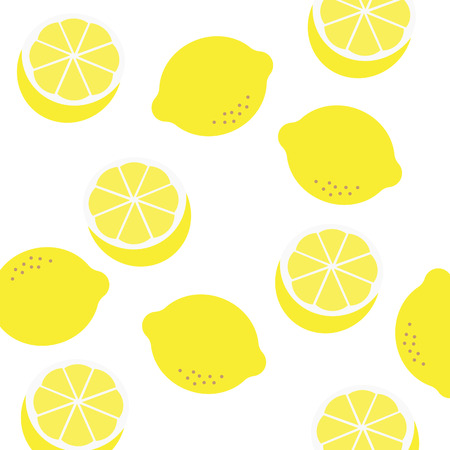 Seamless lemon patternのイラスト素材