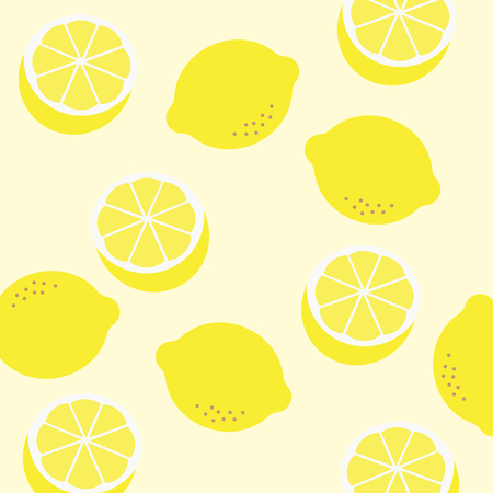 Seamless lemon patternのイラスト素材