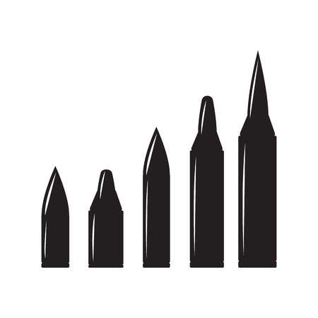 Vector bullet holes set. Violence and crime, gunshot and militaryのイラスト素材
