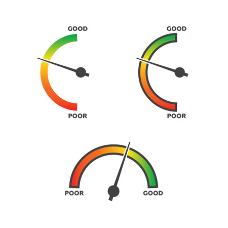 Vertical meters vector templateのイラスト素材
