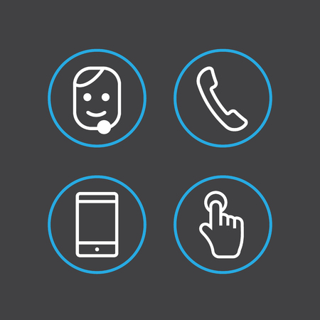 Vector icons for informationのイラスト素材