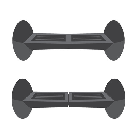 Set Self-balancing electric scootersのイラスト素材