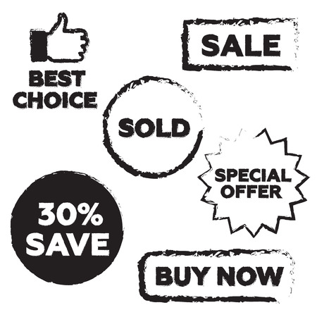 white background with isolated sale stampのイラスト素材