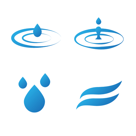 Objects symbolizing waterのイラスト素材
