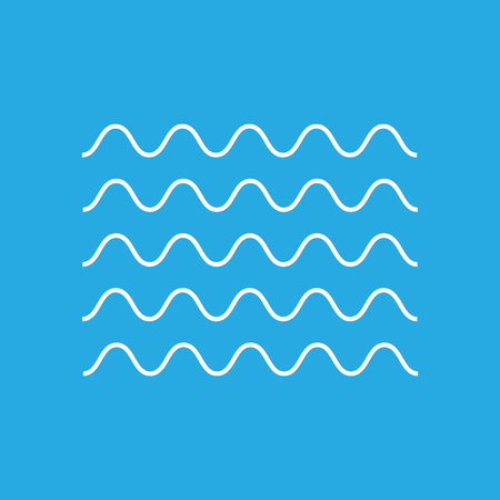 Water flat icon and conceptのイラスト素材
