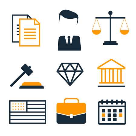 Legal compliance deal protection and copyright regulation. Copyright legal, protection and regulationのイラスト素材