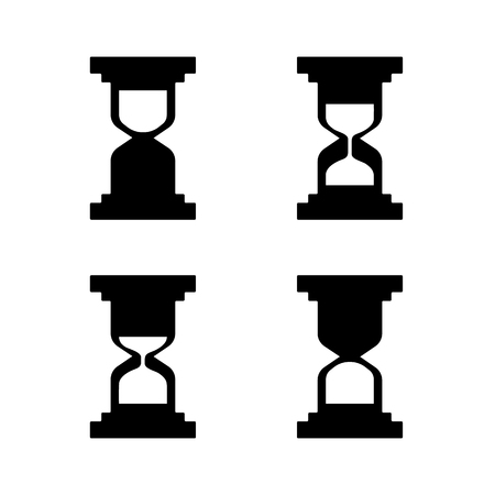 Hourglass icons set - Vector illustration eps 10のイラスト素材