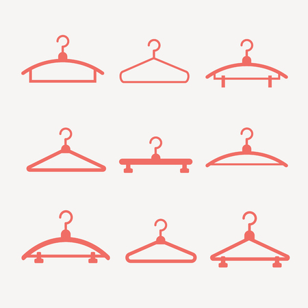 Hanger icon on white background. Vector illustration set eps10のイラスト素材