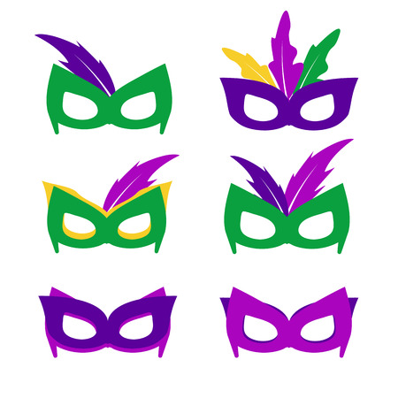 Mardi gras mask, vector mardi gras masks vectorのイラスト素材