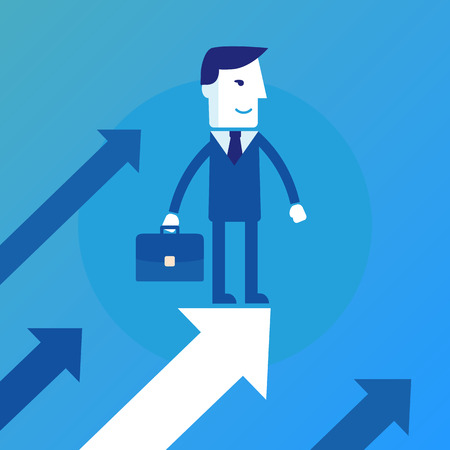 Searching for opportunities. Business conceptのイラスト素材