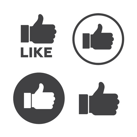 Like icons set vector illustrator.のイラスト素材