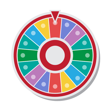 Wheel of fortune vector illustrationのイラスト素材