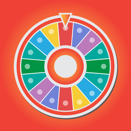 Wheel of fortune vector iconのイラスト素材