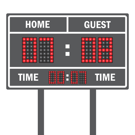 American football vector scoreboard. Sport football, scoreboard american gameのイラスト素材