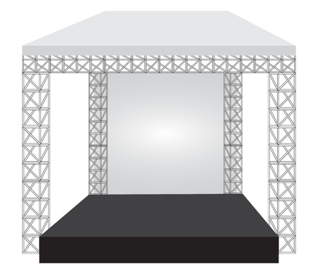Podium concert stage. Performance show entertainmentのイラスト素材