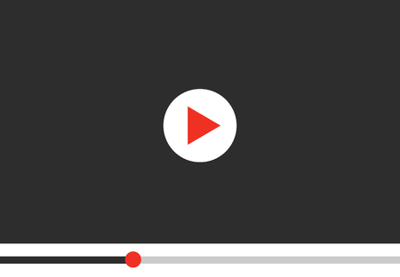 Video player for web, vector illustrationのイラスト素材