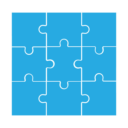 Parts of paper puzzles. Business conceptのイラスト素材