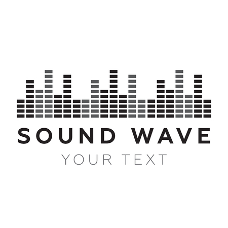 Music beat. Abstract equalizer. Sound Waveのイラスト素材