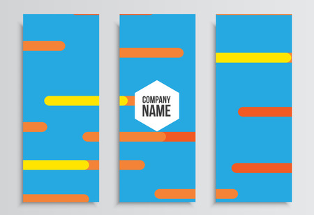 Flyers or Web banner. Corporate identity template. Business stationery mock-up with logo. Branding designのイラスト素材