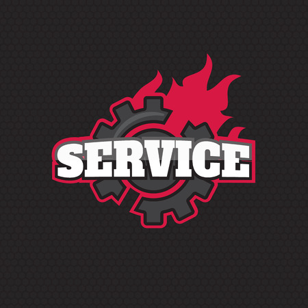 Car service Label, Emblem vectorのイラスト素材