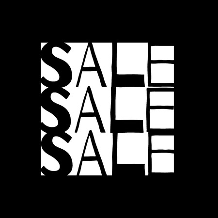 Black friday sale postcard design. Black friday vintage vector illustration. Sale sign vectorのイラスト素材