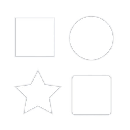 Spray texture frames isolated on white background. Set of frames in form round and square. Grunge frame for banner, vector illustrationのイラスト素材