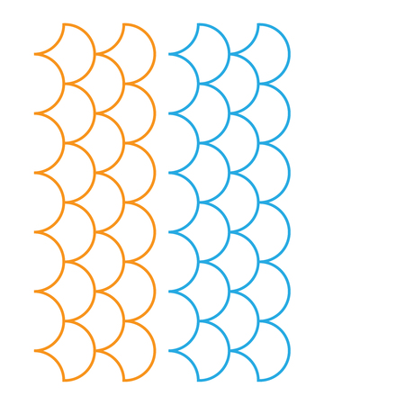 fish pattern illustration. Fish fabric designのイラスト素材