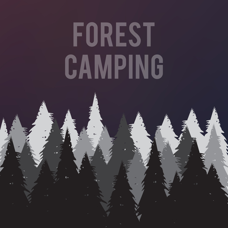 Travel vintage poster with mountains vector illustrationのイラスト素材