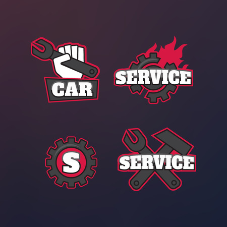 Engineering simple icons.のイラスト素材
