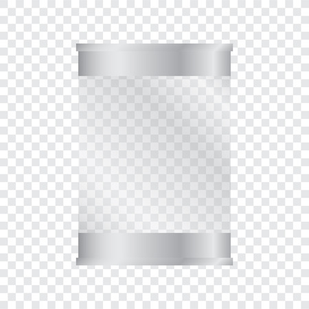 Empty glass showcase for exhibitionsのイラスト素材