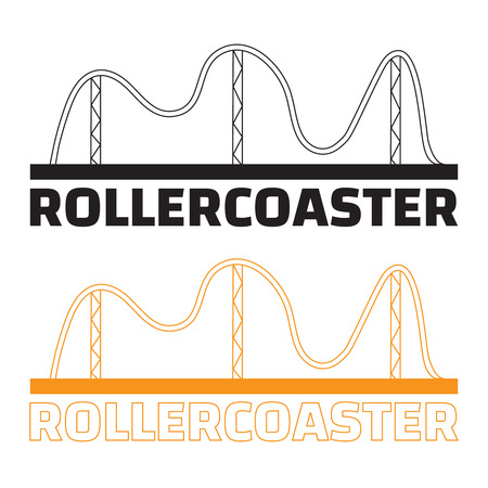 Roller coaster designのイラスト素材