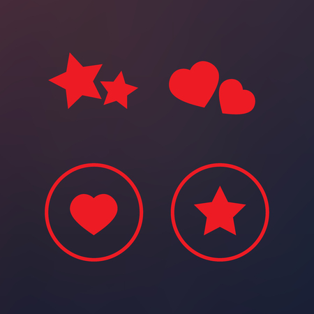 Consumer loyalty icons. Customers testimonials signs and users experienceのイラスト素材