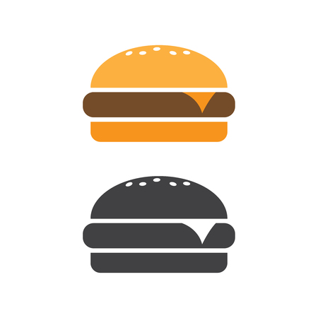 Burger icon vector. Fast food vector illustrationのイラスト素材
