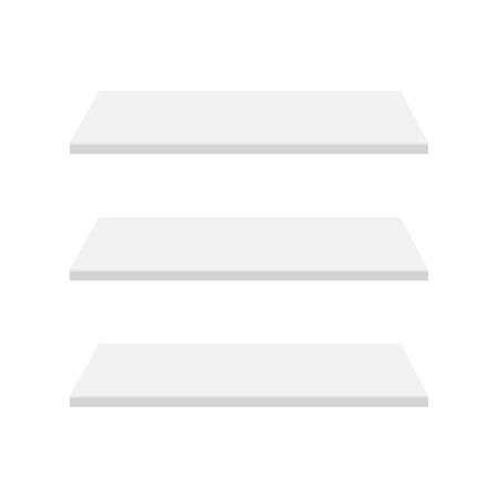 Shop shelves isolated illustration.のイラスト素材