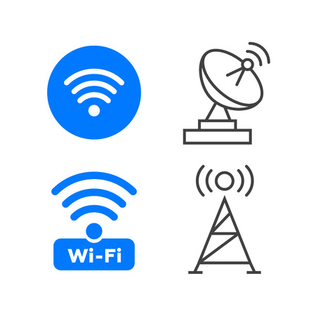 Wireless internet signal icon.のイラスト素材