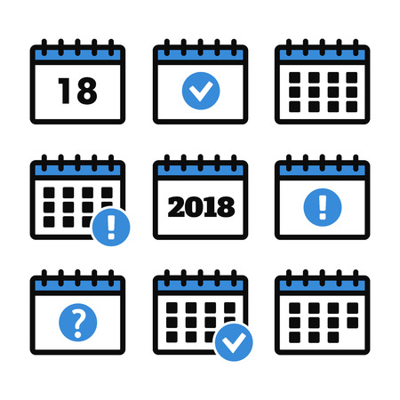 Event icon. Annual plan vector. Vector Calendar Iconsのイラスト素材