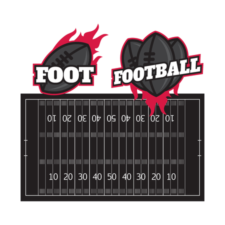 Football or soccer game strategy plan isolated on blackboard with chalk rubbed background. Football or soccer strategy boardのイラスト素材