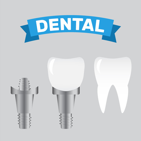 Tooth whitening dentist icon. Dental health care and oral hygiene vectorのイラスト素材