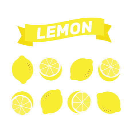Lemon pattern illustration vector.のイラスト素材