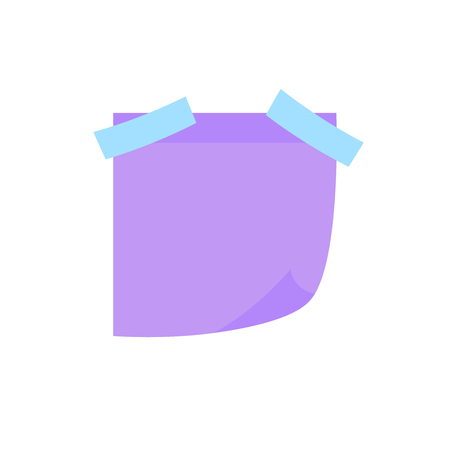 Multi color notes post. Colored sticky note set, post note paper vector.のイラスト素材