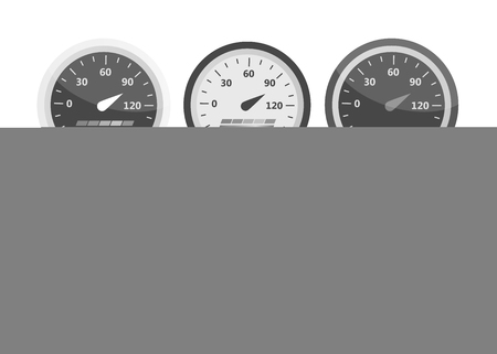 Credit score gauge good and bad ratingのイラスト素材
