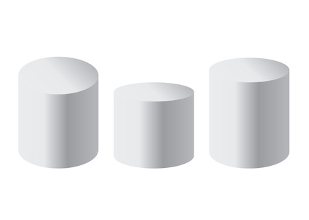 Podium isolated 3d vector. Podium and stand circularのイラスト素材