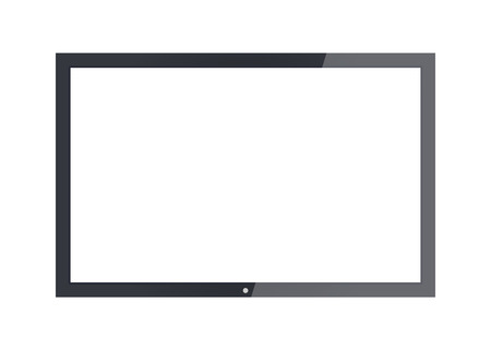 Empty tv frame transparency screen. Lcd display screen. Tv digital panelのイラスト素材