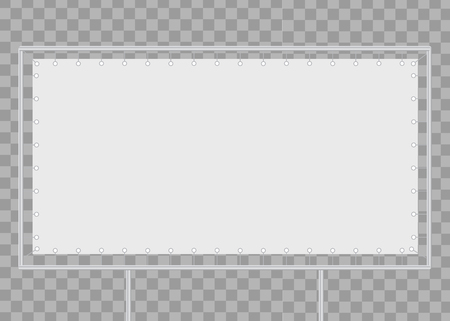 White blank press wall. Blank canvas banner. Backdrop mockup bannerのイラスト素材