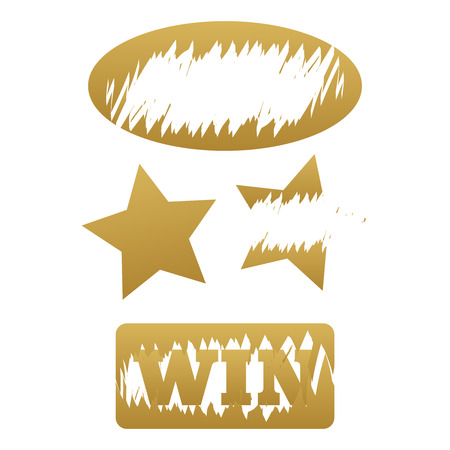 Scratch cards vector. Lottery cover for scratch cardのイラスト素材